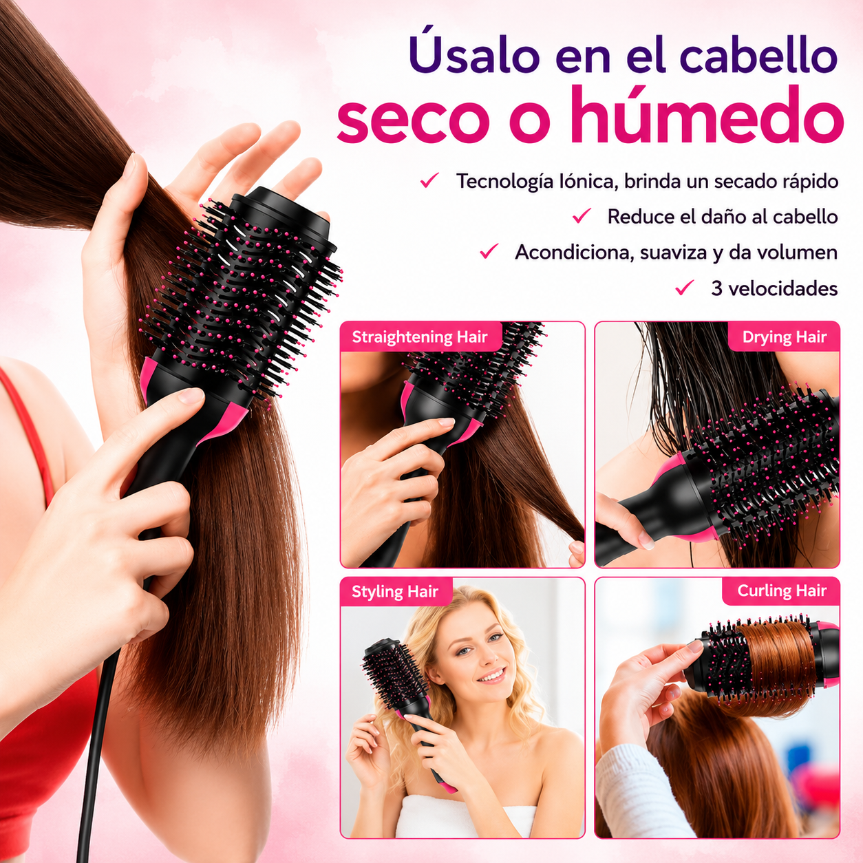 One Step 3 en 1™ | Seca, Alisa y Da Volumen en Minutos