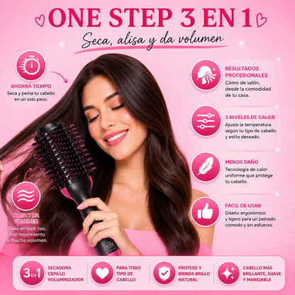 One Step 3 en 1™ | Seca, Alisa y Da Volumen en Minutos